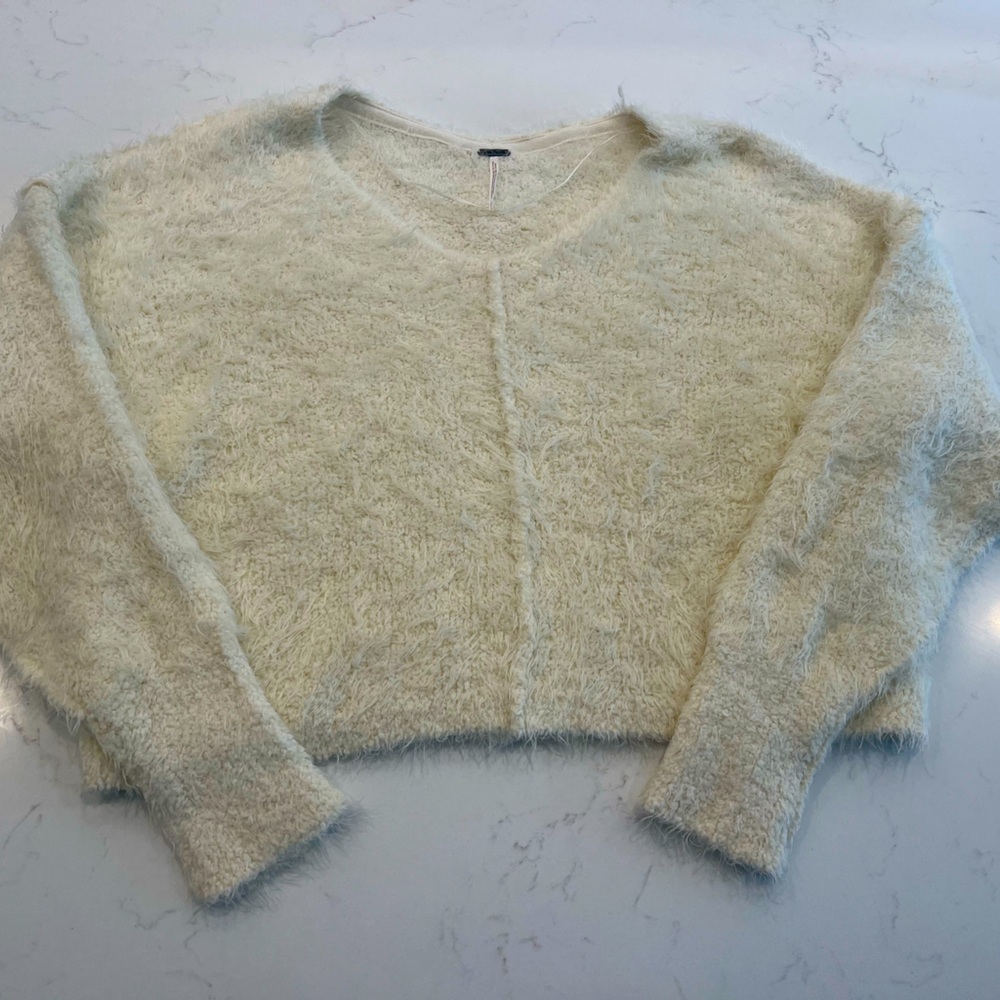 Free People Cream Sweater